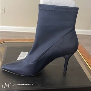 INC International Concepts Women's Midnight Blue Heeled Boots